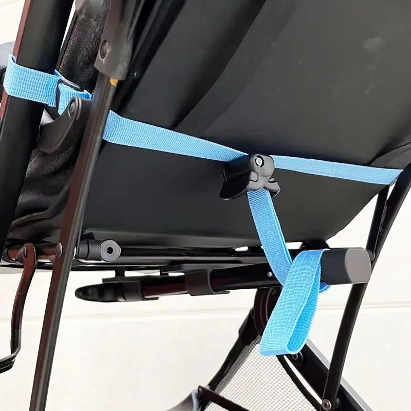 Acessórios para carrinho de bebê com ajuste de encosto e fivela espessa de nylon, guarda-chuva contínuo, acessórios para carro com antiderrapante