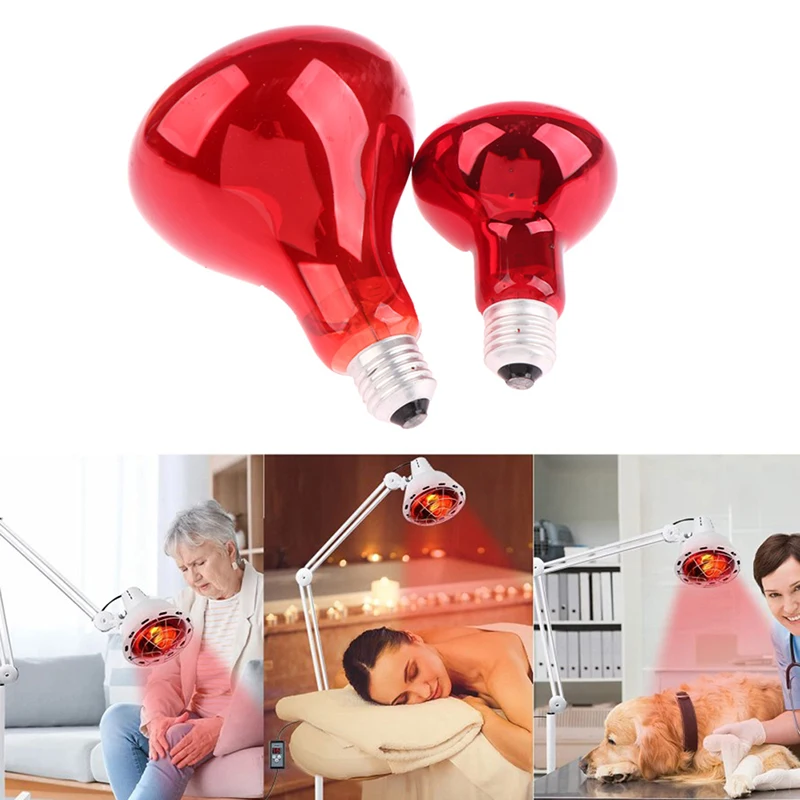 Lampadine per fisioterapia a infrarossi 100W 150W terapia di riscaldamento lampada rossa per il dolore al collo del corpo artrite rilassamento articolare muscolare sollievo dal dolore