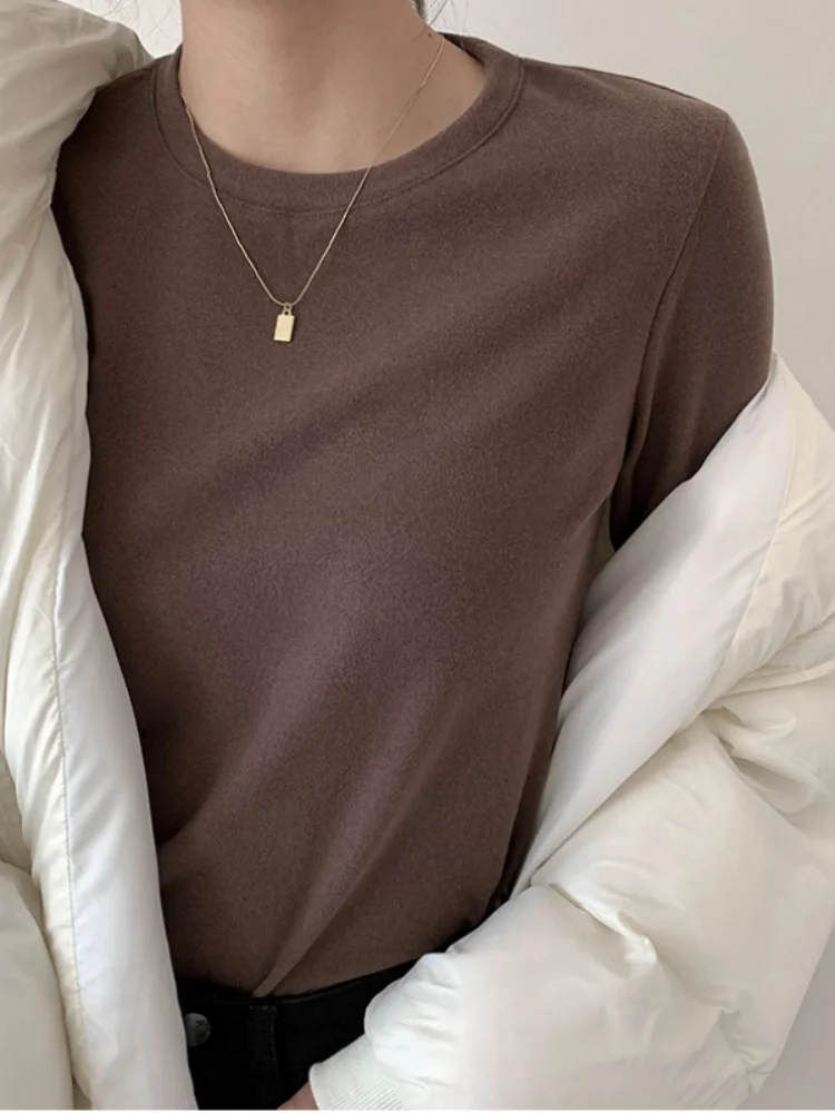 Suéter de invierno para mujer, camiseta de gran tamaño para mujer, ropa para mujer, camisetas para mujer, jersey de manga larga, camiseta de punto de tubo, Top