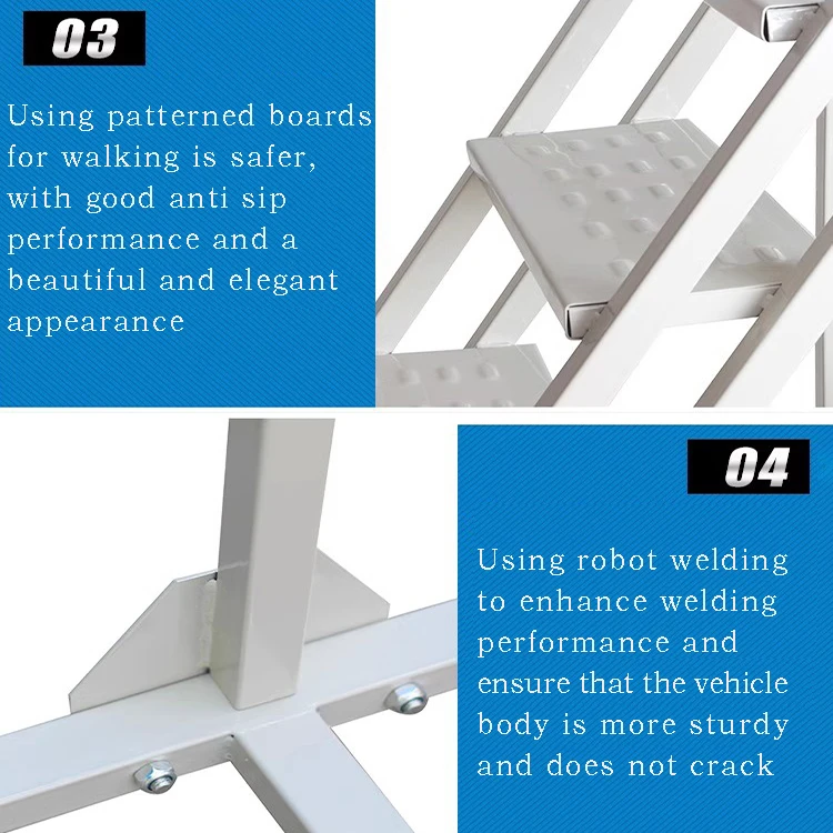 Supermarket Shelf Ladder Handling Warehouse Elevator Household 2 Steps 3 Steps Mobile Elevator Platform Elevator Handling Truck