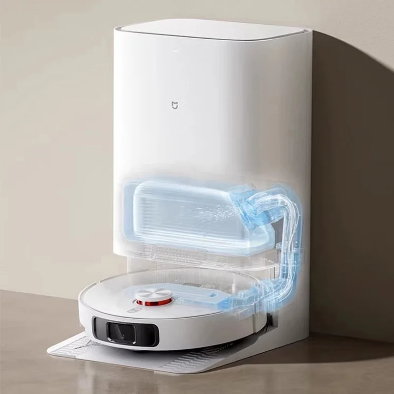 Робот-пылесос и швабра Xiaomi M40, ультравсасывание 12000 Па, 70 ℃   Самоочистка горячей воды, идеально подходит для паркетных полов