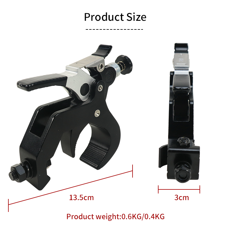 แสงเวทีClampsสําหรับหัว 45-60 มม.250 กก.Quick LockและQuick Unlock ProfessionalโคมไฟโลหะHook