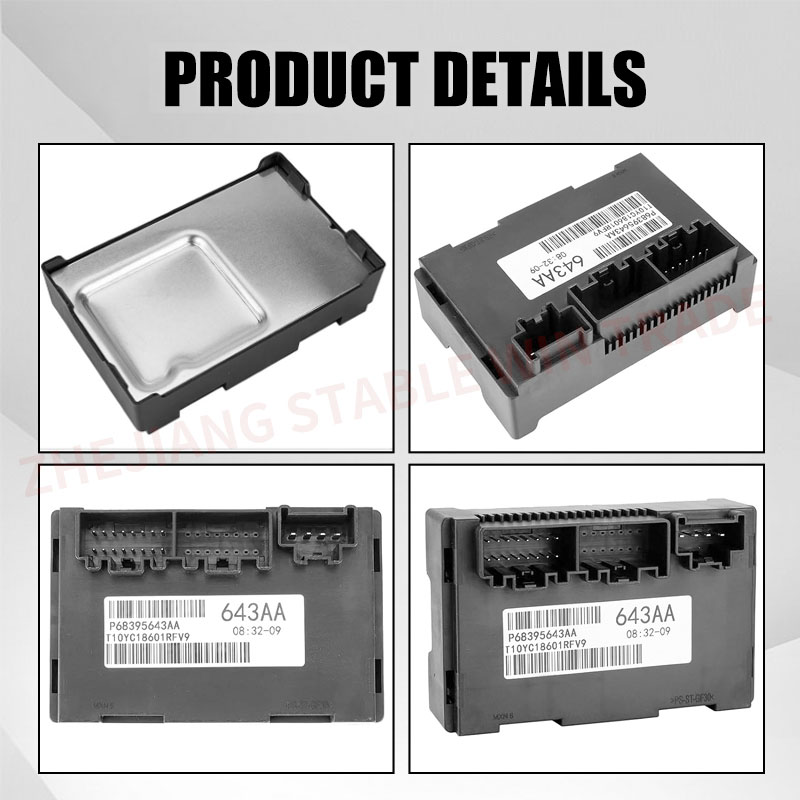 68395643 AA 56029423 AJ 56029423 AK 黒耐久性のある転送ケース制御モジュールジープグランドチェロキーダッジデュランゴ 2011 2012 2013