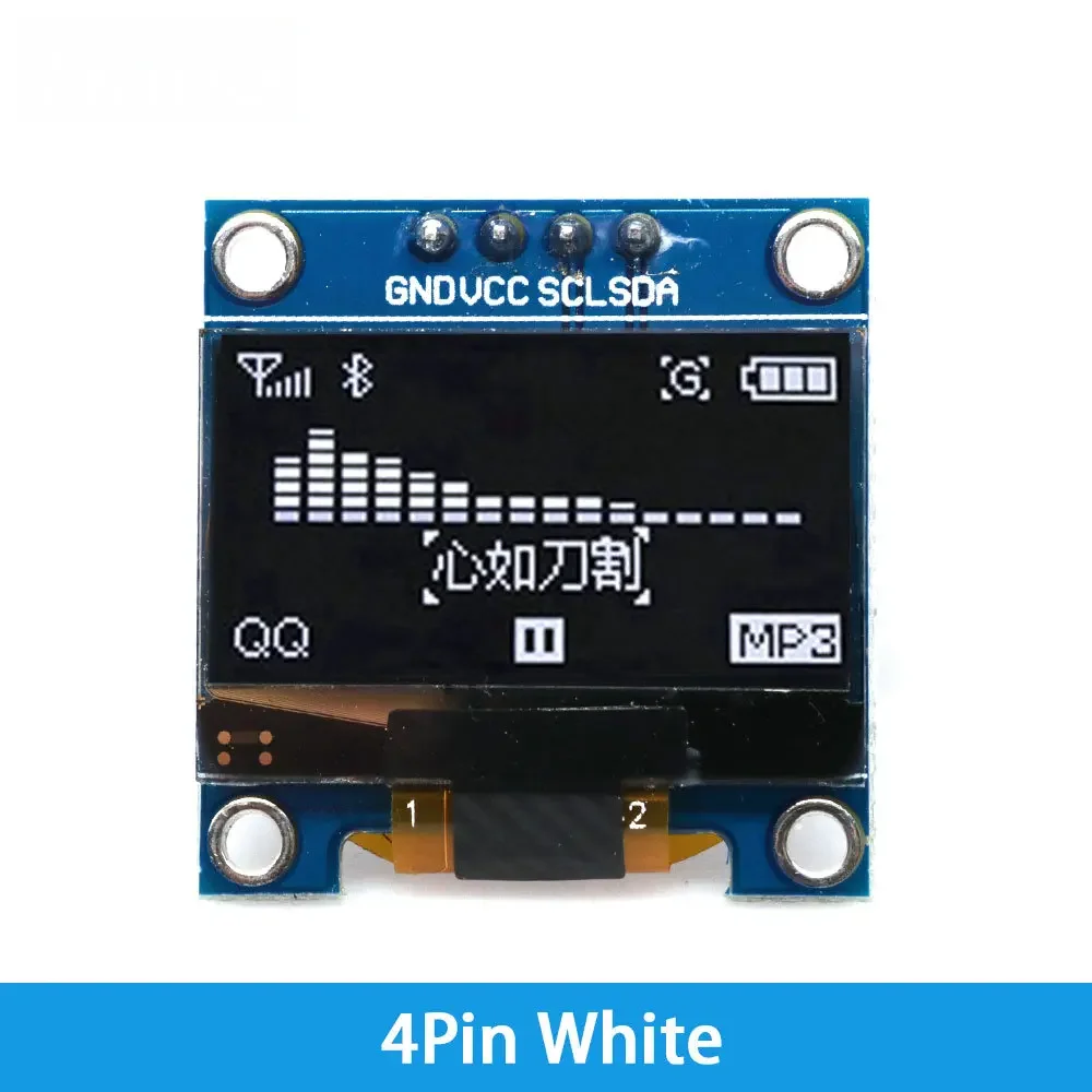 SSD1306 0.96" OLED Screen Module - Dual Interface I2C/SPI 128x64 Resolution for Arduino/Raspberry Pi & IoT Projects