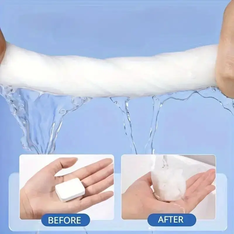 Toalha comprimida portátil, One-time Washcloth, toalha de banho do algodão, curso, cara limpa, embalagem independente
