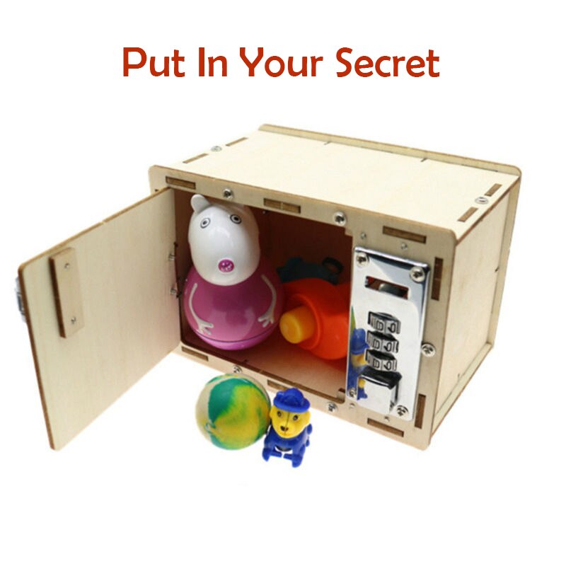 Caja de códigos manual para niños DIY, juguetes financieros de dinero para niños, juguetes de ciencia experimental