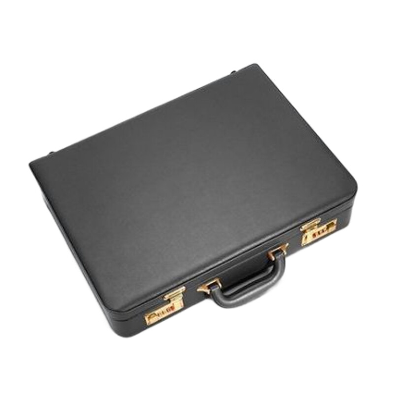 Professional PU Leather Business Briefcase Multifunctional Laptop Bag with Multiple Compartments, Document Organizer for Office