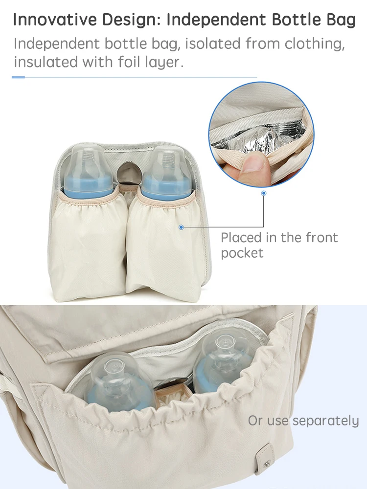 Pangdube saco de fraldas do bebê com 2 pçs ganchos carrinho múmia mochila à prova dwaterproof água viagem ao ar livre mamãe saco de maternidade para coisas do bebê