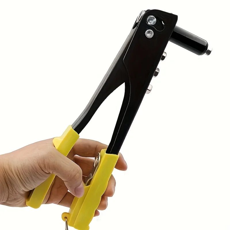 Conjunto de rebitador resistente pop arma rebite com 120 unhas kit variedade rebites cegos ferramentas manuais ferramenta porca rebite para projetos diy