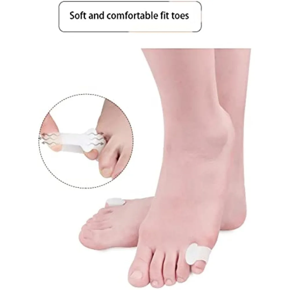 2 pz Silicone Toe Separatore Dito Piedi Cura Della Protezione Della Punta Del Gel Ortopedico Borsite Alluce Valgo Correttore Pedicure Spacer Yoga