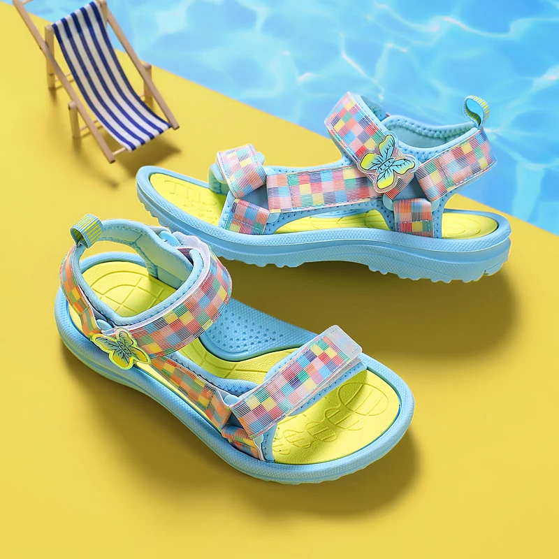 Sandálias de pérolas antiderrapantes para bebês, sapatos macios para criança, sapatos de dança princesa fofos para crianças, verão
