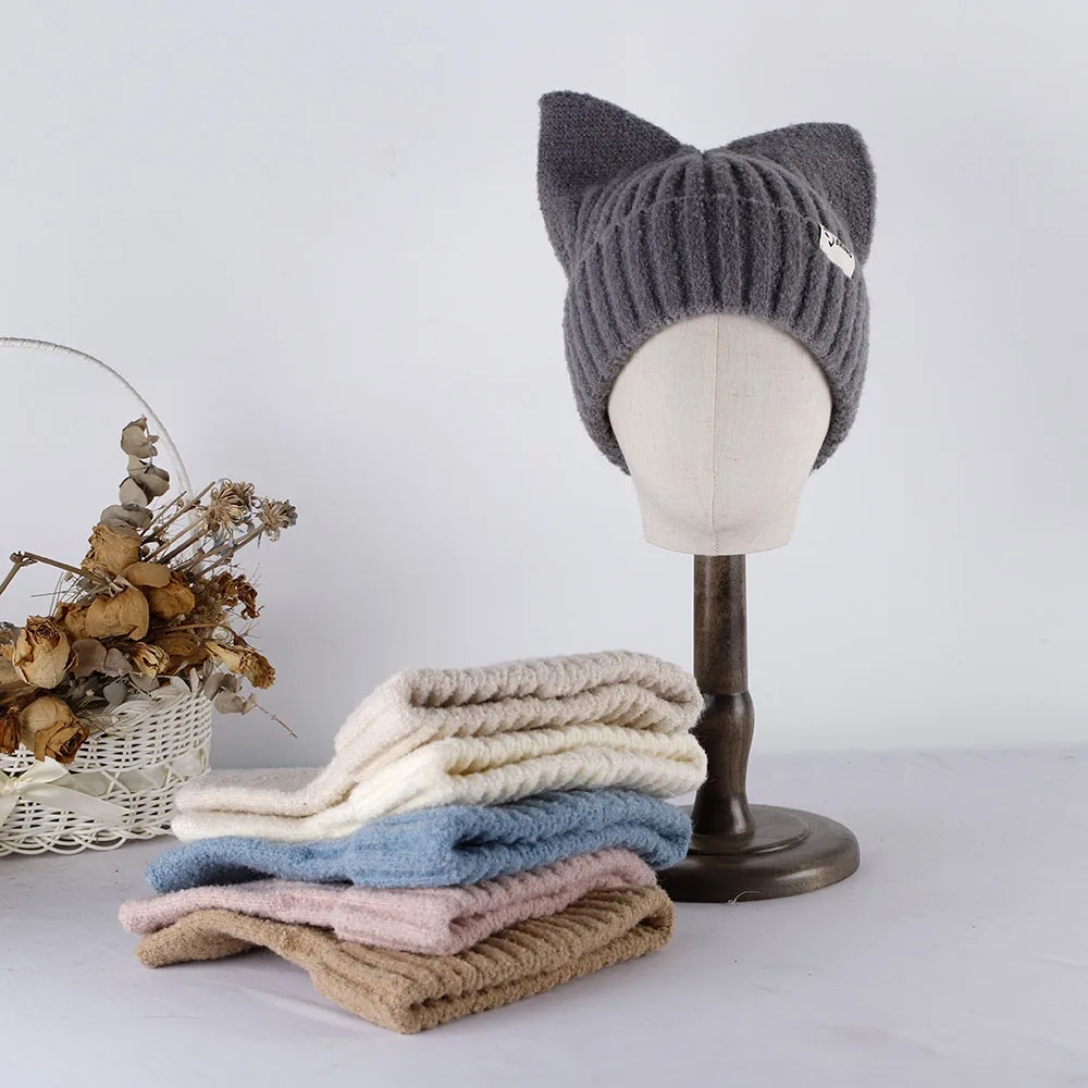 남성용 모험 시간 모자 Balaclava Beanie 토끼 귀 모자 모자 겨울 여성 겨울 액세서리 재미있는 모자 나비 풀오버 모자