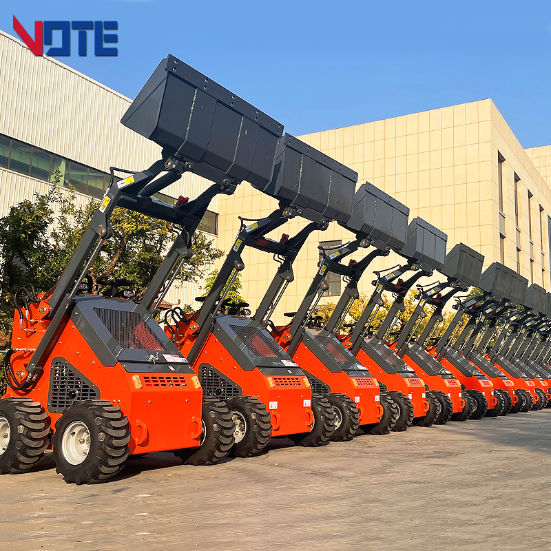 Mini skid steer loader epa motor roda pista balde um ano serviço pós-venda multi-funcional skid steer loader personalizado