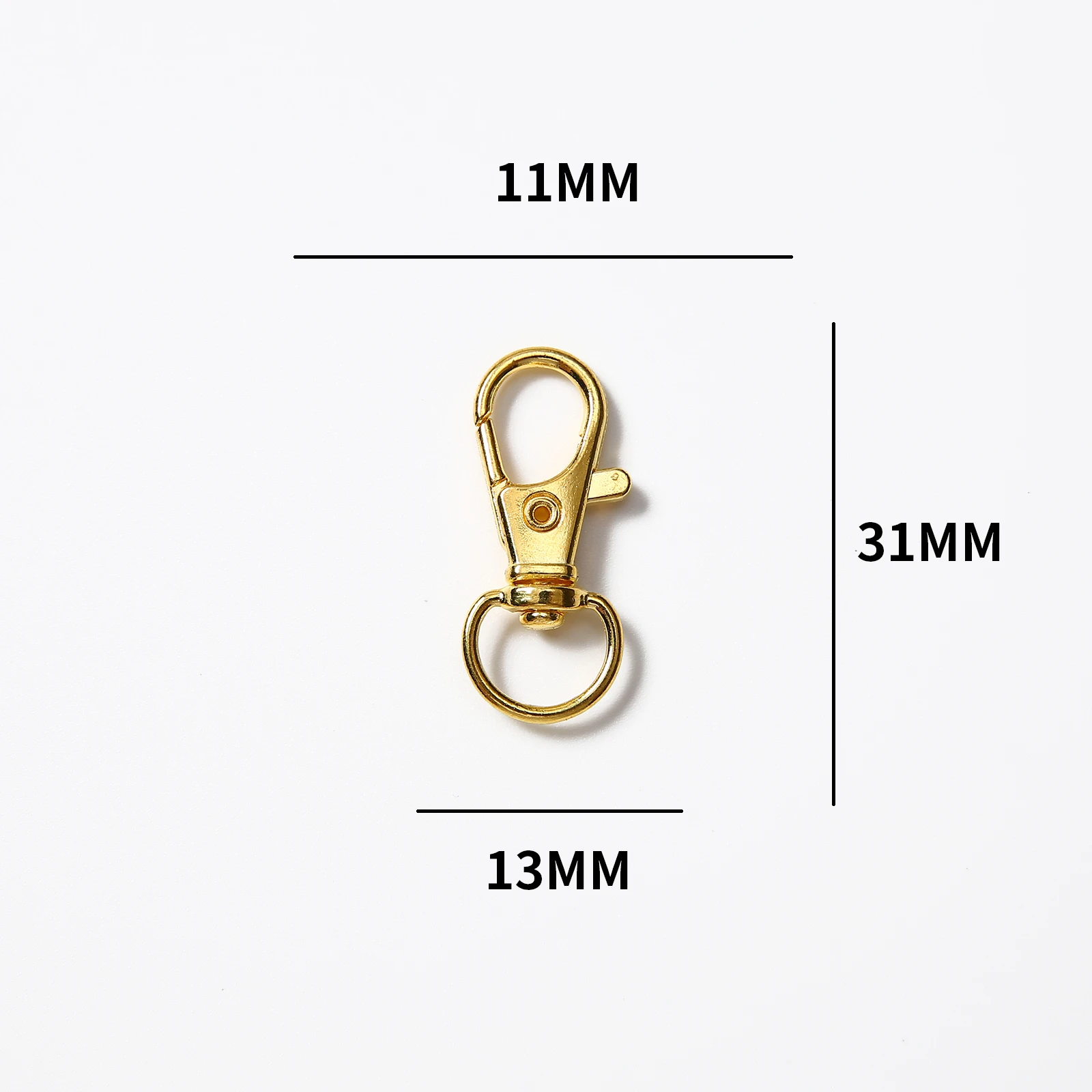 10/20/50/100 Stuks Metalen Karabijn Sleutelhanger Sleutelhanger Karabijnhaak Sleutelhangers Voor Diy Sleutelhanger tassen Accessoires