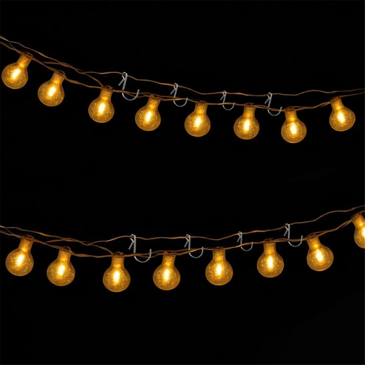 A71P 100PCS Gutter Hang Hooks Christmas Lights Ornament Hook Light Clips for Hanging Xmas Decoration Outside String Lights