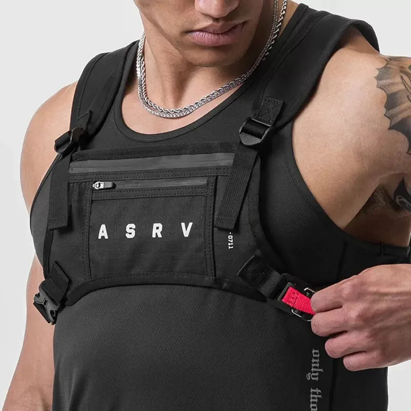 男性用防水チェストバッグ,多機能戦術ベスト,EDCバックパック,ユニセックスウエストパック,スポーツポーチ,ファッション