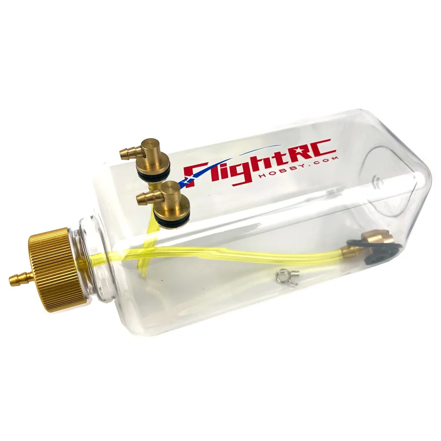 RC Bình Nhiên Liệu Trong Suốt Nhựa 260/360/500/700/1000/1500 ML/CC Nhôm CNC hợp Kim Dùng Cho Bếp Ga Và Nitro Mô Hình Máy Bay