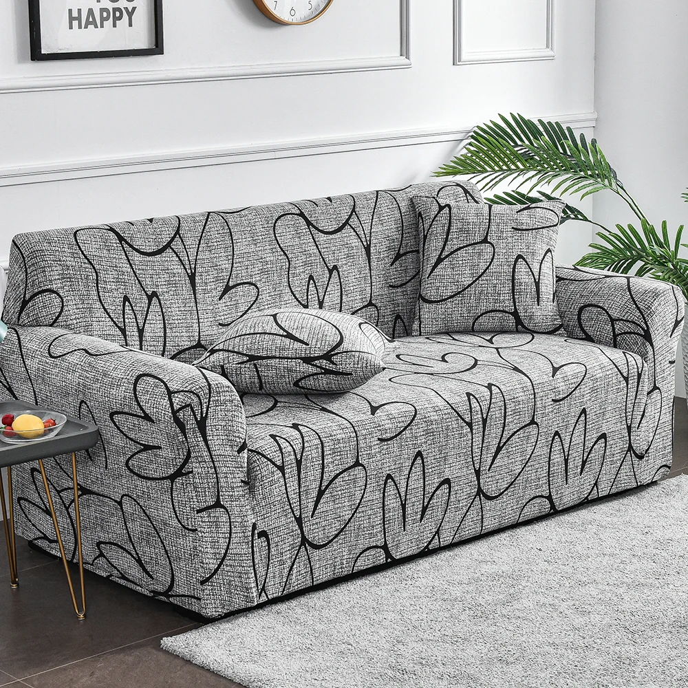 1pc flor impressa elástica capa de sofá antisuciedad elastano capa protetor de móveis para o quarto escritório sala estar decoração casa