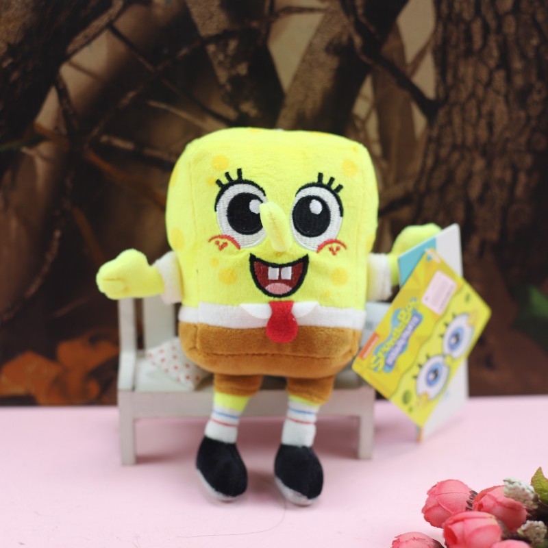 Anime Bob Esponja Calça Quadrada Patrick Star Squidward Eugene H. Krabs Gary Brinquedo de pelúcia pingente chaveiro presente de aniversário para criança