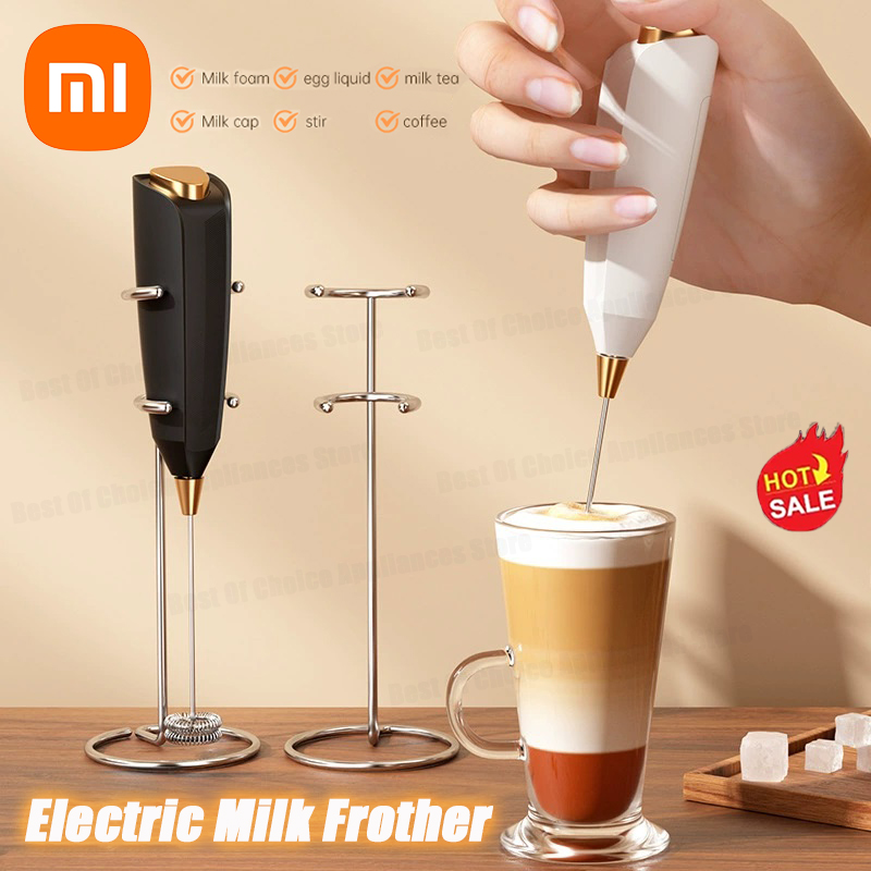 Xiaomi 3-в-1 беспроводной электрический вспениватель молока ручной кофеварка пены с питанием от батареи быстрый вспениватель 15 с подходит для латте