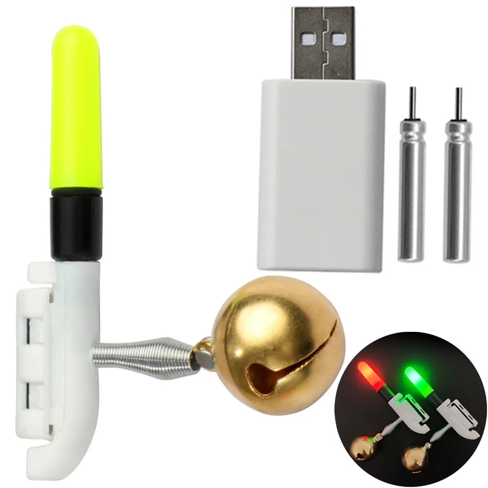 Barra de luz de pesca LED CR425, 3,6 V, batería de litio, carga USB, aparejos luminosos, lámpara brillante nocturna, herramientas, alarma de mordida de pescado
