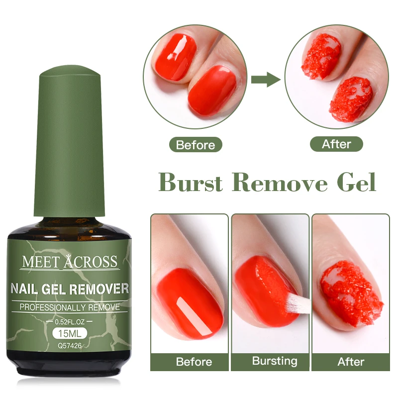 พบกับข้าม 15ml Magic Fast เล็บเจล Polish Remover ทําความสะอาด UV Soak Off กึ่งถาวรเคลือบเงาเล็บเครื่องมือกําจัดเล็บ
