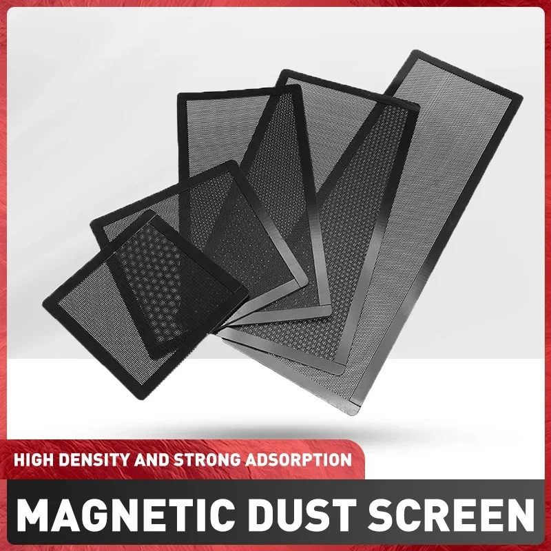 12*12cm/14*14cm pc chassi de refrigeração filtro de poeira magnético pvc net guarda ventilador capa filtro de poeira antipoeira net 12*24cm/14*28cm/12*36cm