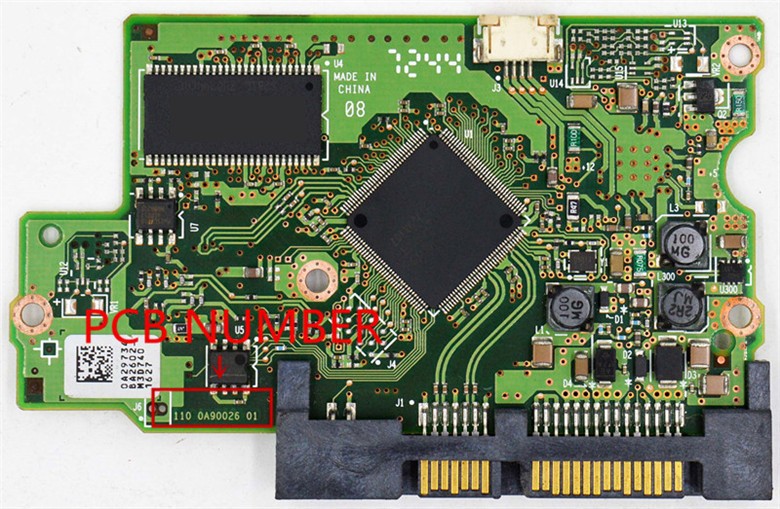 Hitachi HDD PCB / 110 0A90026 01 , 220 0A90026 01 /IC: 0A55895, 0A53129/наклейки: 0A29738,0A29778,0A29734, 0A29775,0A29740
