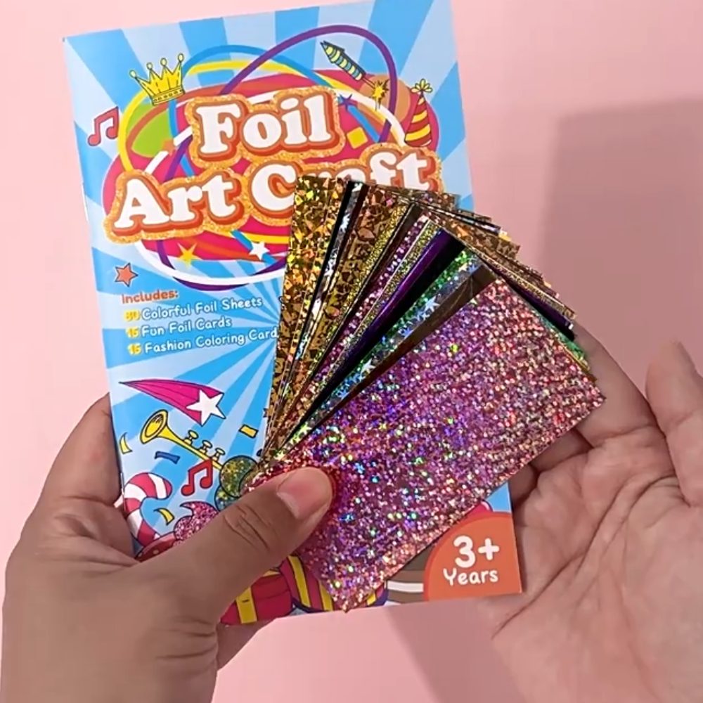 DIY マジック転写絵画工芸品ミニぬり絵箔美術工芸品知育玩具子供の漫画の描画誕生日プレゼント