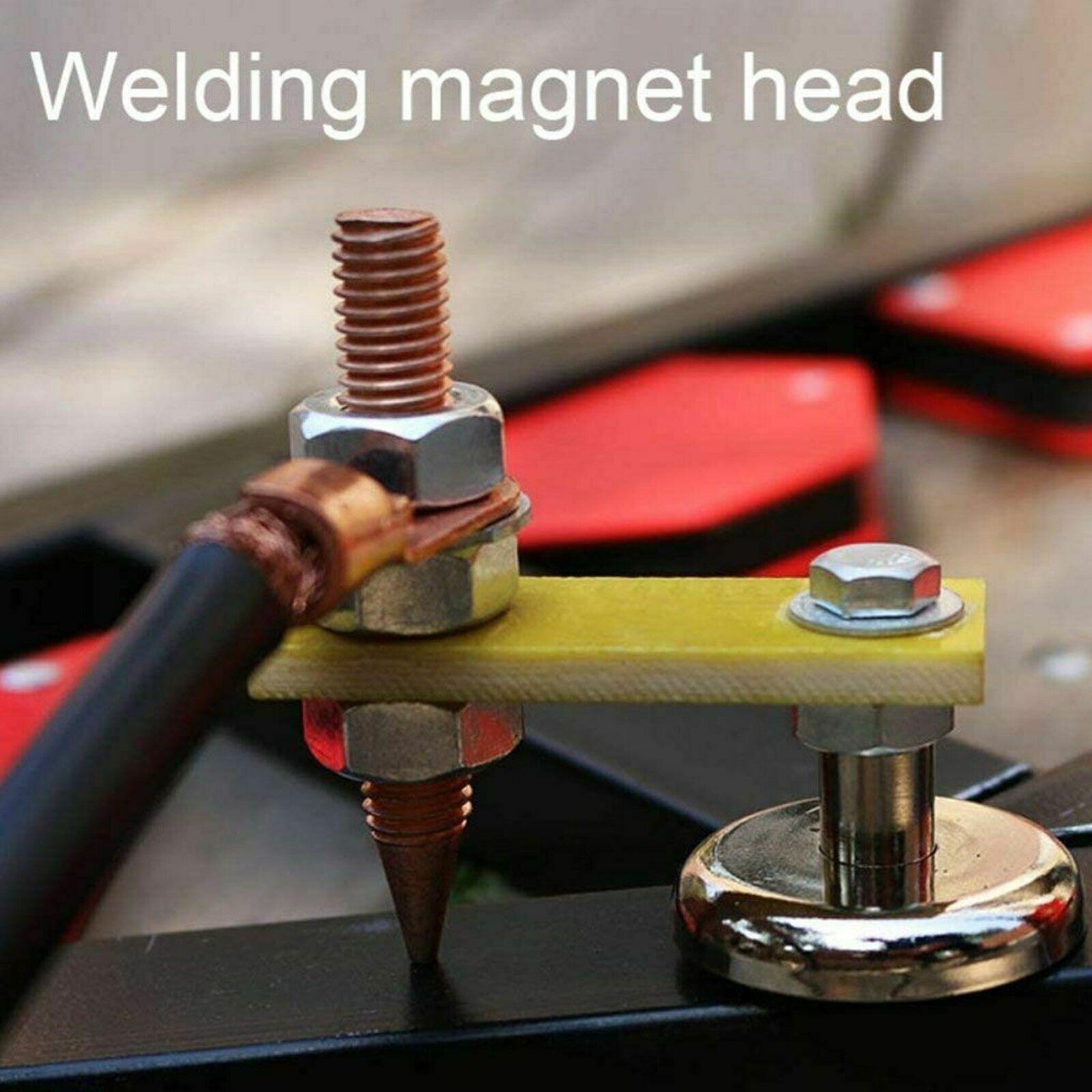 Magnetic Welding Head Support Clamp Strong Magnetism Welding Support Heads Large Suction Welding Ground Clamp Holder