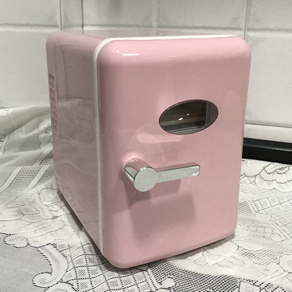 110V 220V 4L Mini Fridge Portable Refrigerator Warmer Cooler Beverage Drink Cans Samll Freezer for Home Kitchen Household 미니냉장고