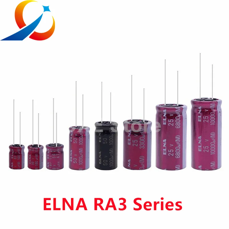Аудио конденсатор HiFi серии ELNA RA3 16 В 25 В 50 В 63 В 10 мкФ 22 мкФ 47 мкФ 100 мкФ 220 мкФ 470 мкФ 1000 мкФ 2200 мкФ 3300 мкФ 10000 мкФ оригинальный новый