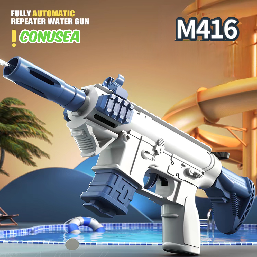 M416 น้ําปืนมินิปืนน้ําคู่มือต่อเนื่องยิงปืนปืนพก Watergun เกมกลางแจ้งน้ําสระว่ายน้ําของเล่นชายหาดสําหรับเด็ก