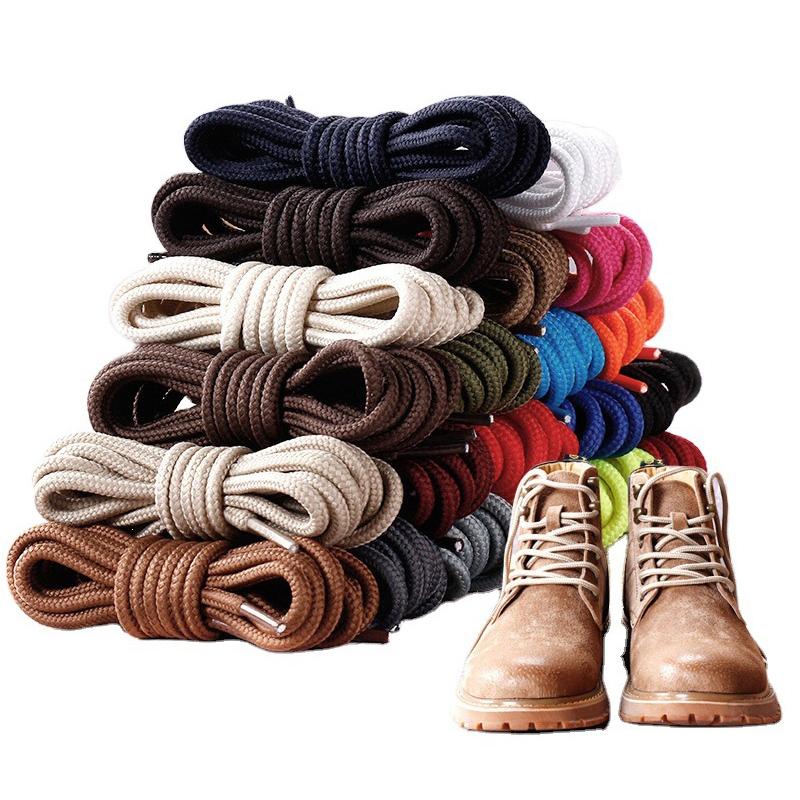 Botas Martin, cordones redondos para zapatos, cordones negros clásicos de alta calidad, zapatillas informales para exteriores, cordones para zapatos de poliéster para montañismo
