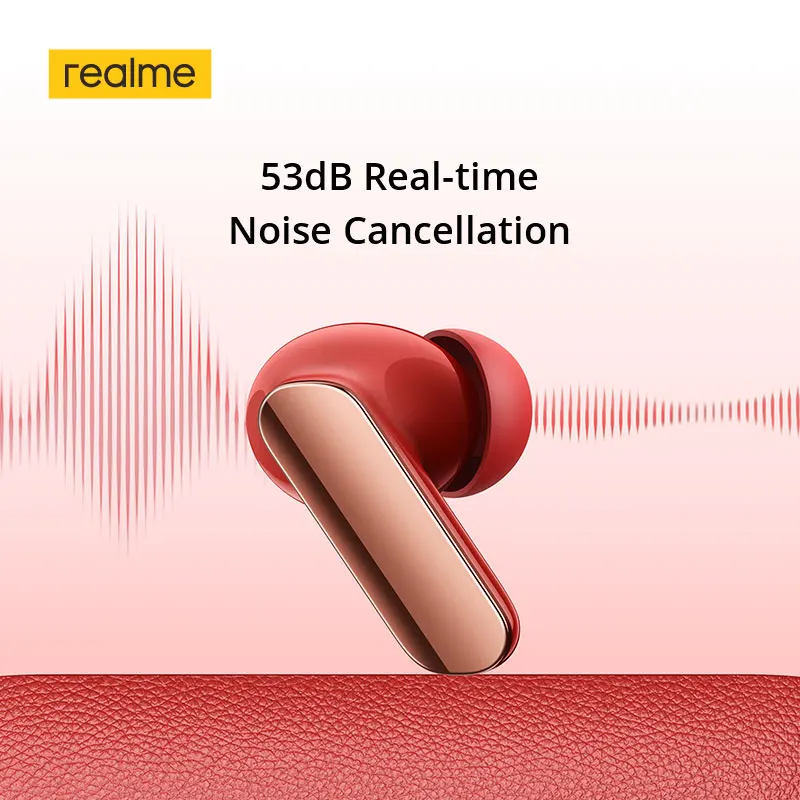 Realme Buds Air 7 Pro TWS Наушники AI Live Translator 53 дБ Шумоподавление 3D Пространственный эффект 11 + 6 мм Драйвер Dual-dac LHDC 5.0