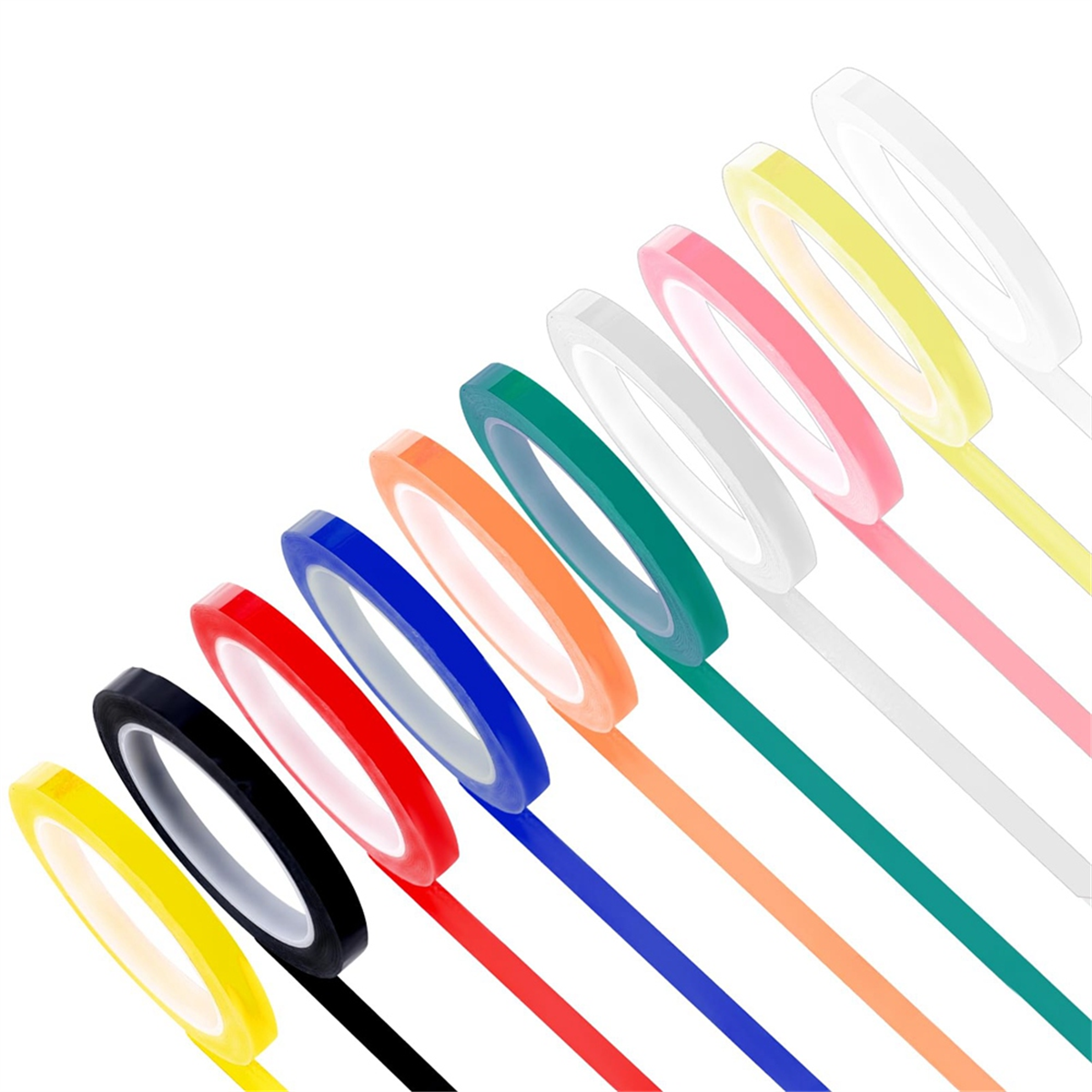 Newest 10 Rolls Autoclave Tape-Sterilization Tape,0.24 Inch Width 216.5 Inch Length Instruments Identification Tape 10 Colors