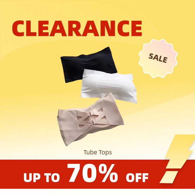 Clearance_Top de tubo de una pieza sin costuras para mujer, almohadillas removibles, ropa íntima básica negra/blanca/piel, sujetador sin tirantes para mujer, Bandeau Sexy L
