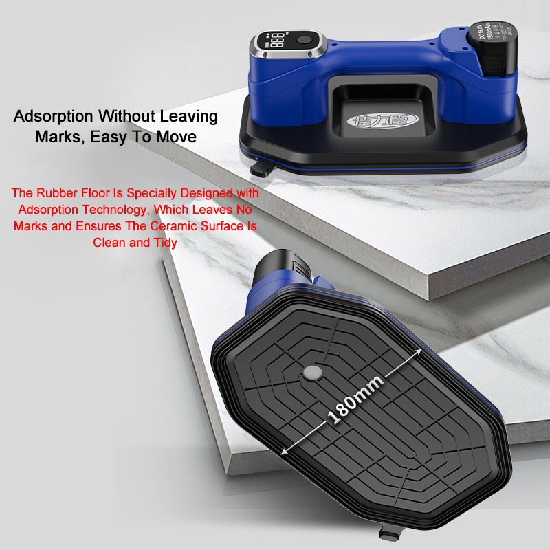 2025 New Industrial Grade Electric Vacuum Suction Cup 300KG Load Heavy Duty Granite Tile Glass Lifter