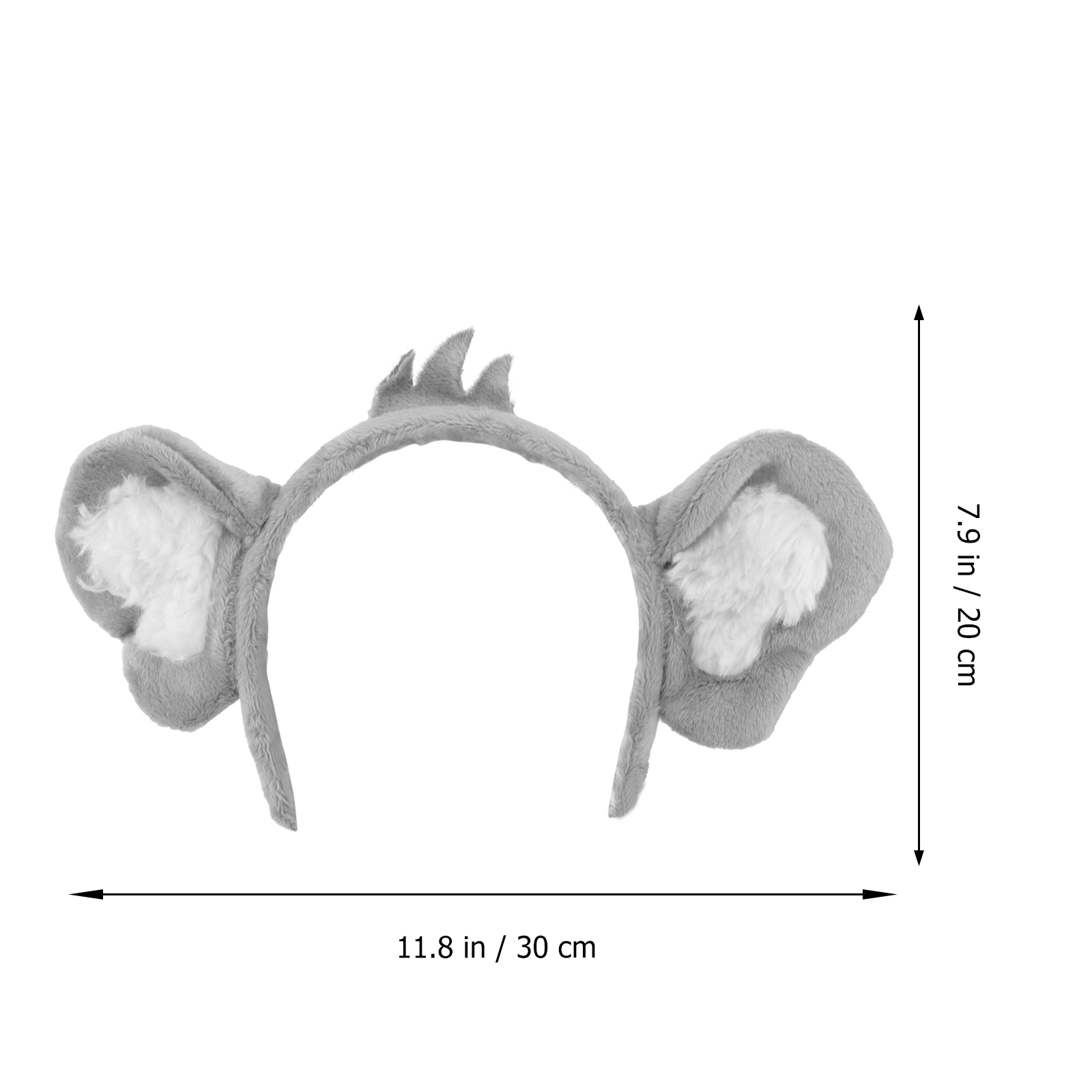 Koala bando telinga hiasan kepala hewan kinerja rambut Polyester hiasan kepala pesta wanita