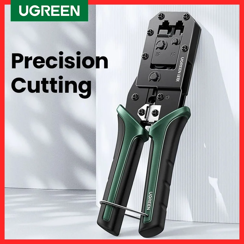 UGREEN-Alicates de prensado RJ45 para CAT6/7/8, cortador de red de Cable Ethernet Lan, herramienta multifunción