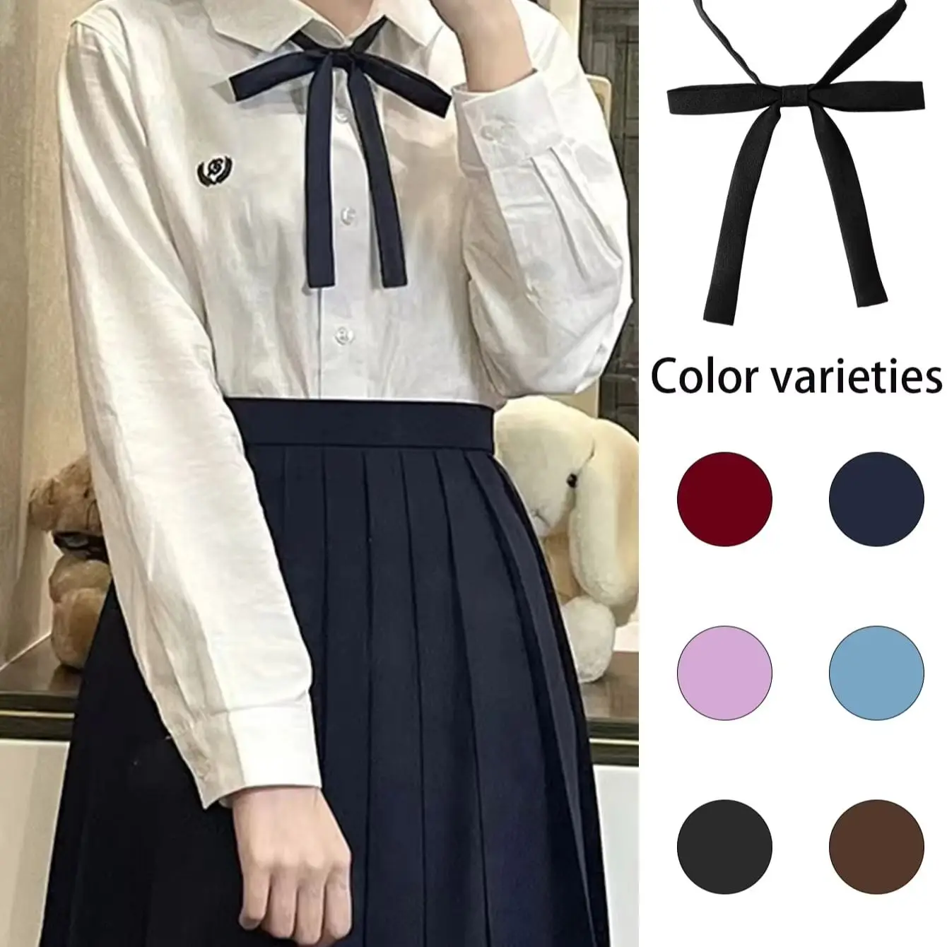 Pajarita De Moda Para Mujer, Famil Japonés Jk, Uniforme Escolar Para Niñas, Pajarita Para Niñas, Cosplay Coreano, Corbatas De m