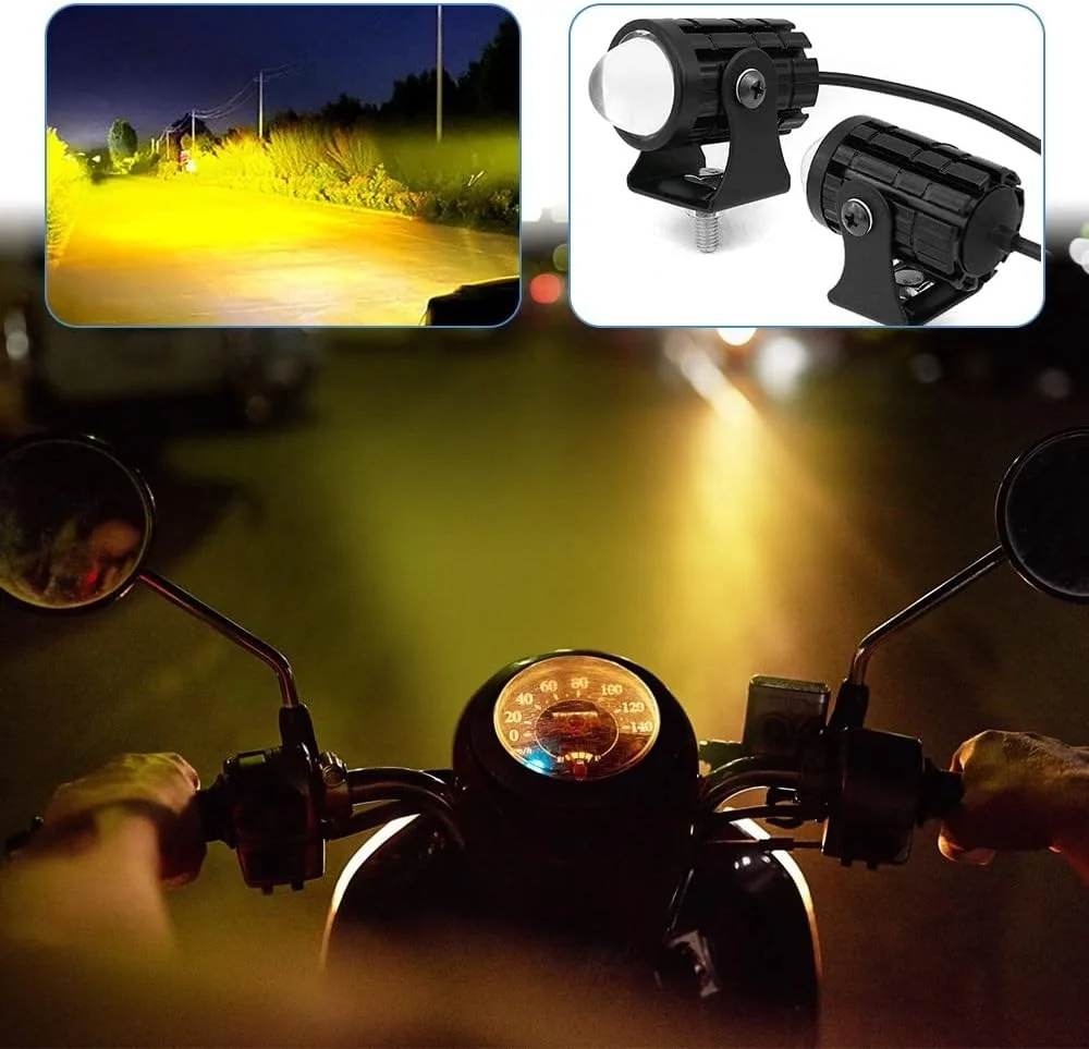 2 個 LED スポットライトヘッドライトエクスプローラーオートバイアクセサリートラック車補助追加ミニプロジェクターヘッドランプフォグランプ