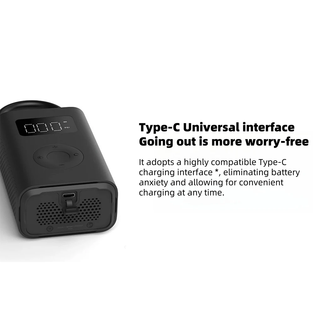 New Xiaomi Mijia Inflatable Treasur Air Compressor 2D 2000mAh Portable Inflator Air Pump 2D For Bicycle Car Motorcycle Ball  -CN