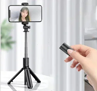 Bluetooth Wireless Selfie Stick Mini Tripod Extendable Monopod Remote Shutter For iPhone 16 15 Samsung S23 Xiaomi Phone Holder