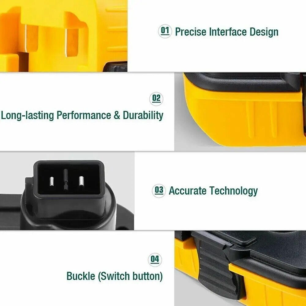 DCA1820 20V Batterieadapter für Dewalt 18V Tools Konvertieren für Dewalt 20V Lithiumbatterie DC9096 DE9098 DE9096