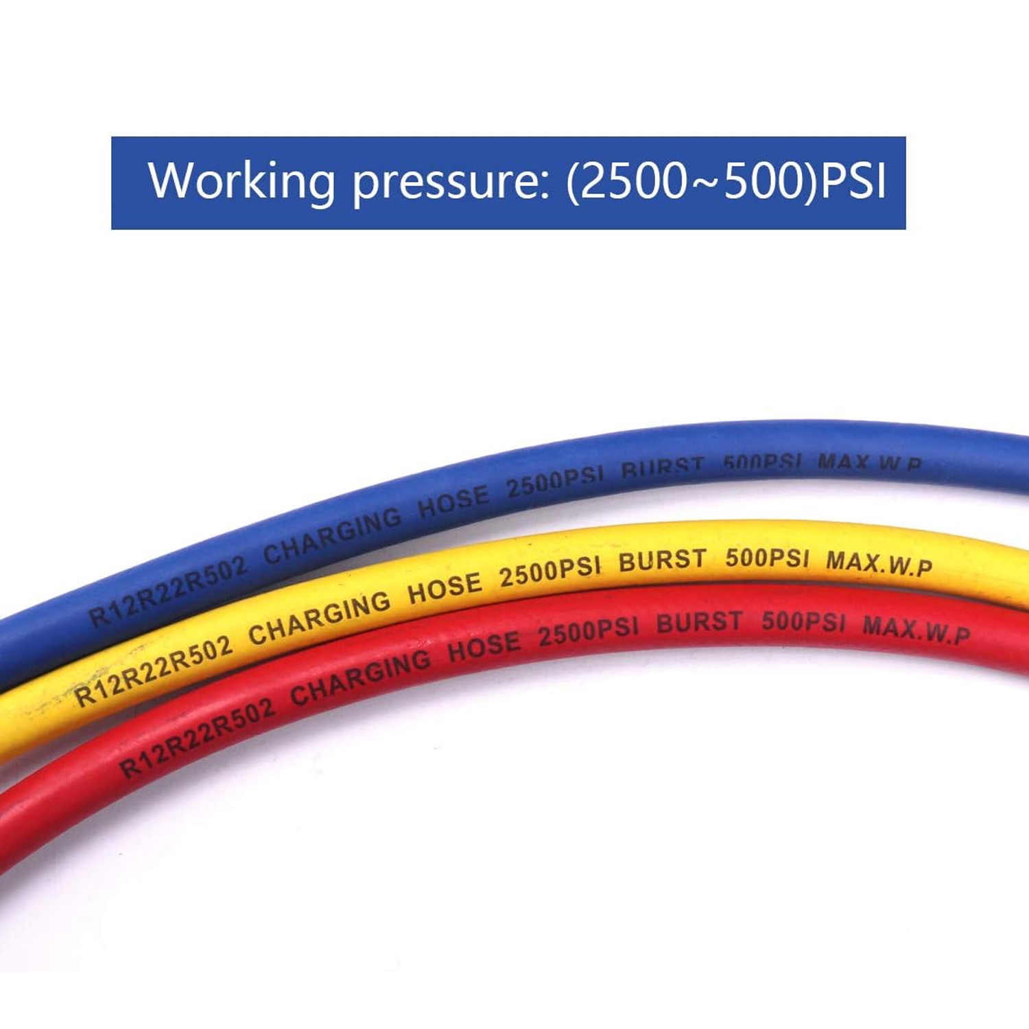 0.9M-1.8M AC Opladen Slang Buis Kit Slang Low Loss Fittings voor R134A R12 R22 Koelmiddel airconditioning Manometer