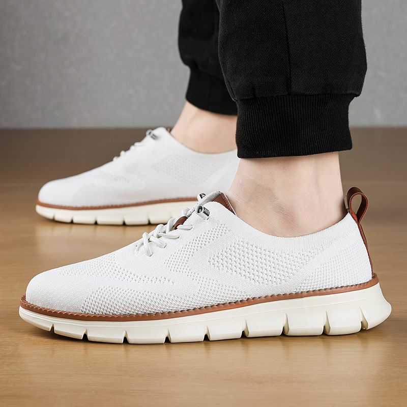 Zapatos Deportivos informales para hombre, calzado antideslizante, resistente al desgaste, transpirable, amortiguación, diseño de bloqueo de Color, versátil