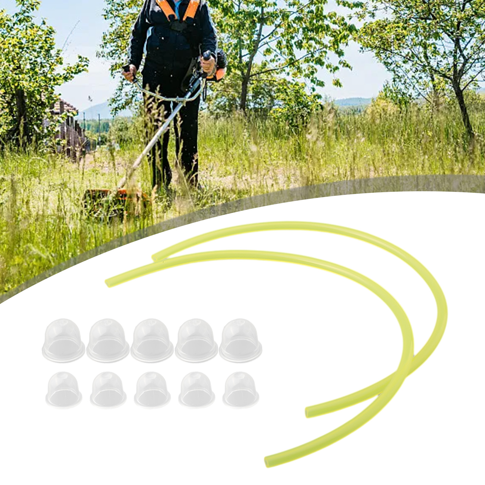 Lawn Mower Parts Primer Bulbs Carb Primer Bulb Cap Small Fuel Pump For Homelite For Stihl For Ryobi String Trimmer Accessories