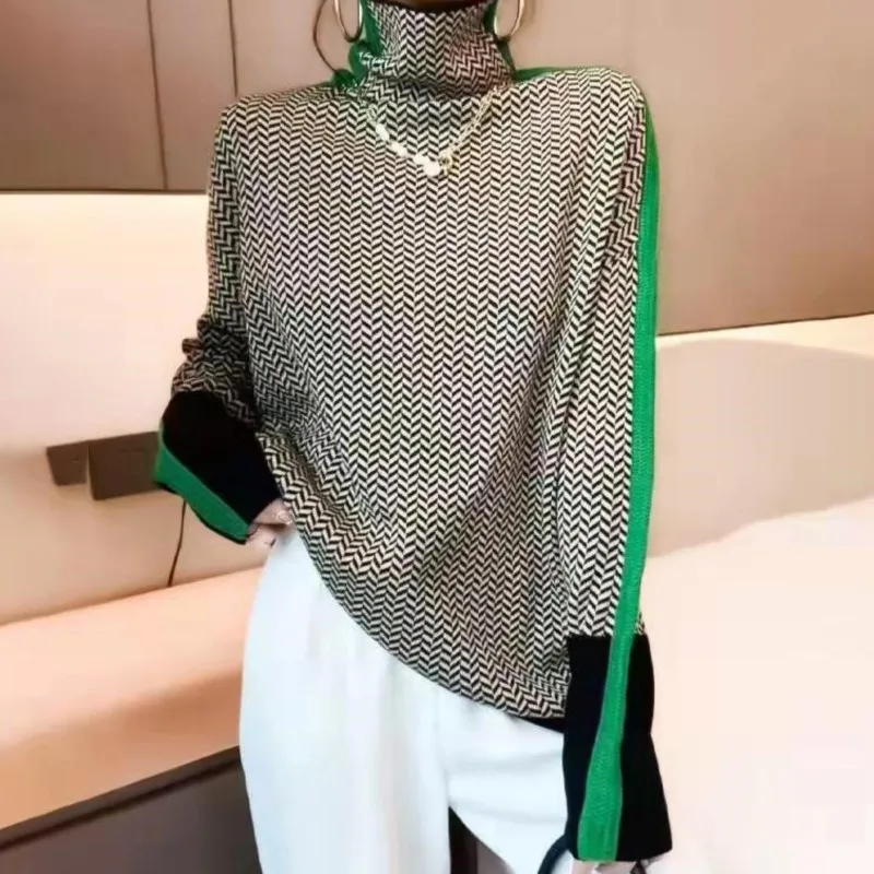 Alobee เสื้อกันหนาวผู้หญิงถักเสื้อคอเต่าใหม่สไตล์เสื้อกันหนาวสุภาพสตรี Slim เสื้อกันหนาวผู้หญิง Pullovers หญิงเสื้อกันหนาวผู้หญิง
