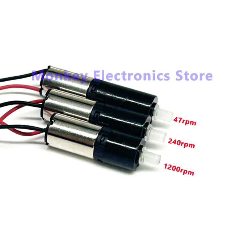47 U/min 240 U/min 1200 U/min DC 3 V 3,7 V Mini 6 mm Planetengetriebe Untersetzungsgetriebe Motor Untersetzung Mikro kernloser Motor DIY Robotergepäck